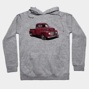 1950 Ford F1 Pickup Truck in Maroon Hoodie